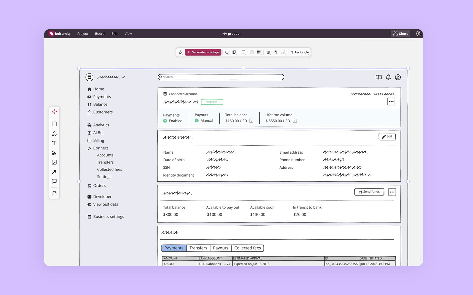 A screenshot of Balsamiq
