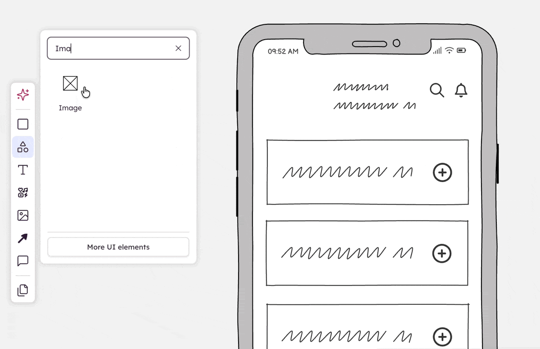 Drag and drop UI components in Balsamiq