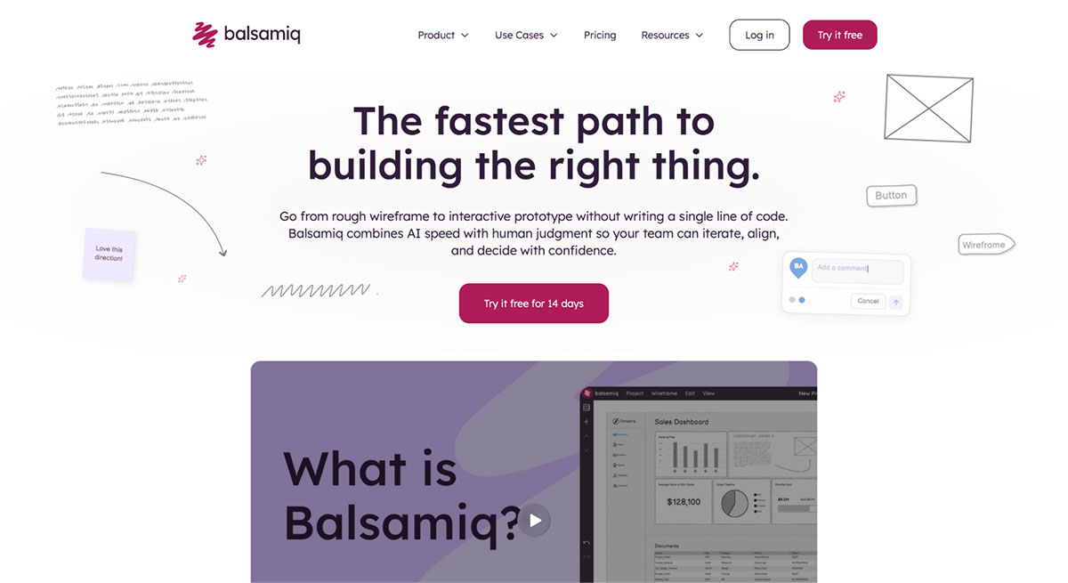 Balsamiq home page