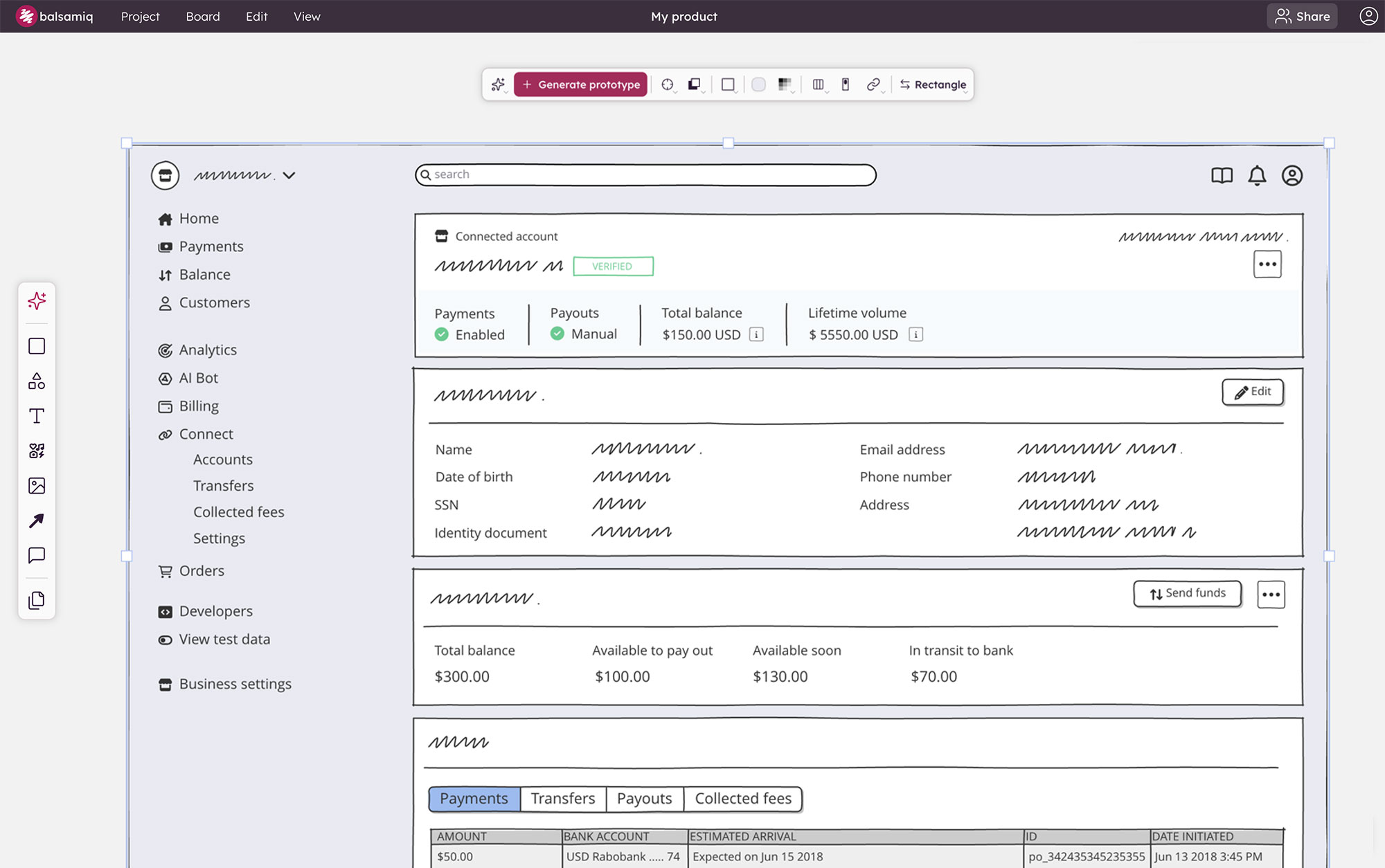 Screenshot of Balsamiq