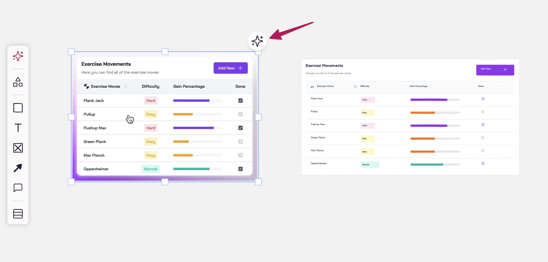 Pressing the Convert to Image button converts the image to a wireframe