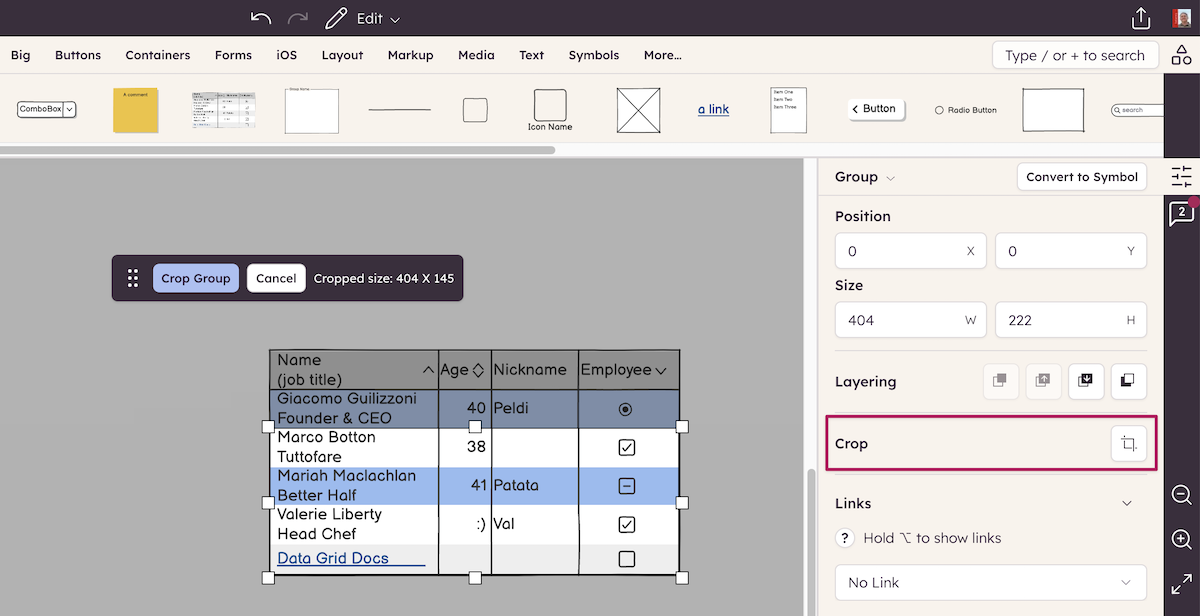 Duplicate and crop list element to highlight multiple selected rows at once