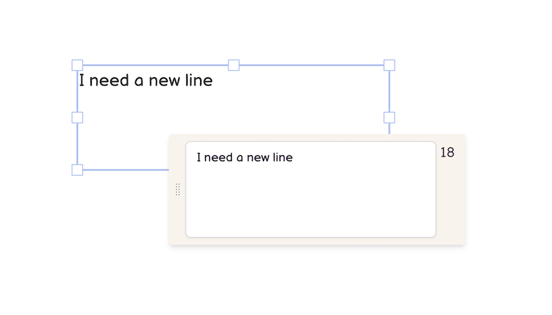 How to convert a label into a text element with CTRL+ENTER